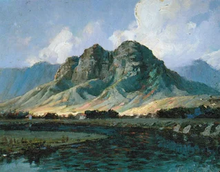 Maunawili Peaks Olomana from Kailua